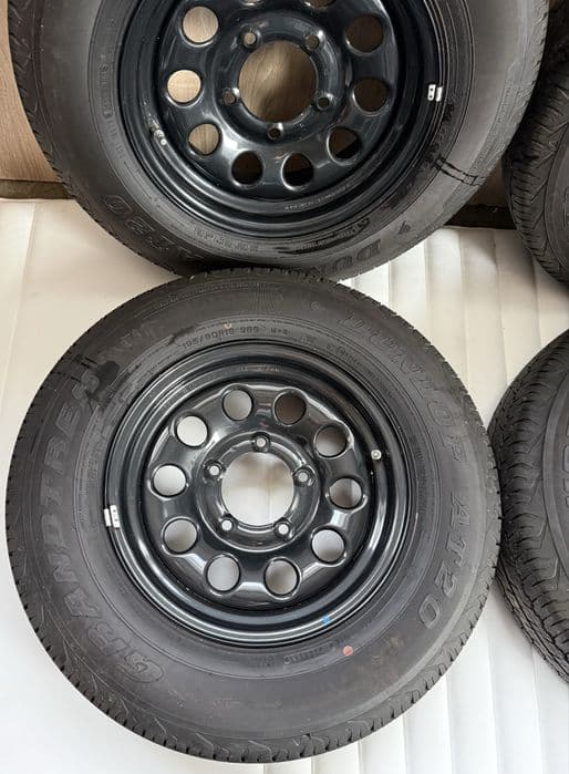 K.6 Koła stalowe Suzuki Jimny 5,5jx15” 5x139,7 opona lato 195/80 R15