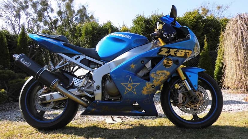 Kawasaki ZX6R 636B Ninja, niebieski metallik, STAN IDEALNY