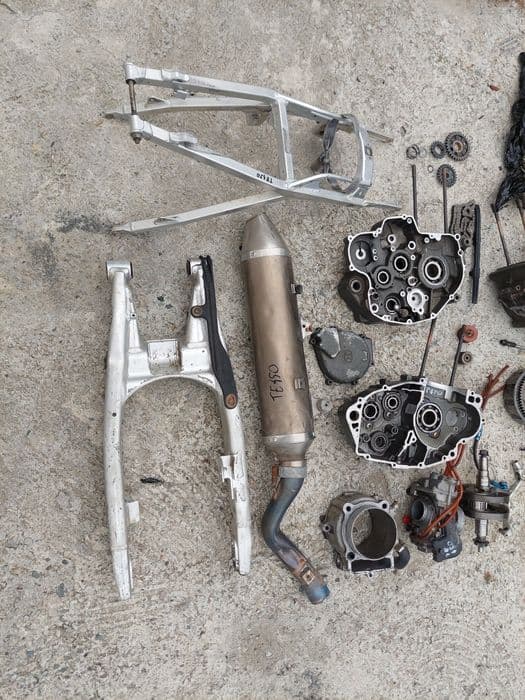 Husqvarna te 450 kartery skrzynia sprzęgło gaźnik wał wydech silnik