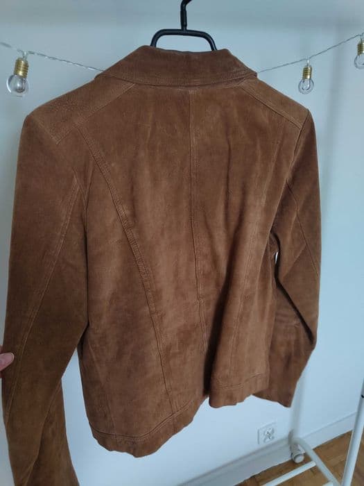 Mohito ramoneska 100% skóra zamszowa M