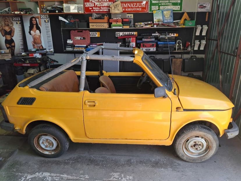 FIAT 126P Cabrio Bosmal Buggy Kabriolet Przeróbka Opolskie 1985 Rok
