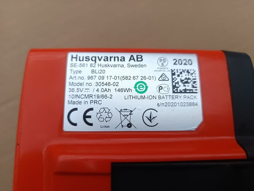 Bateria akumulator Husqvarna BLi20 4Ah Wysyłka
