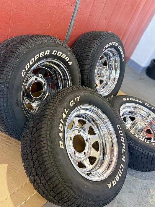 Koła felgi chrom 15” 5x139,7 Cooper Cobra Suzuki Samurai Jimny Vitara Niva Honker 255/60 R15