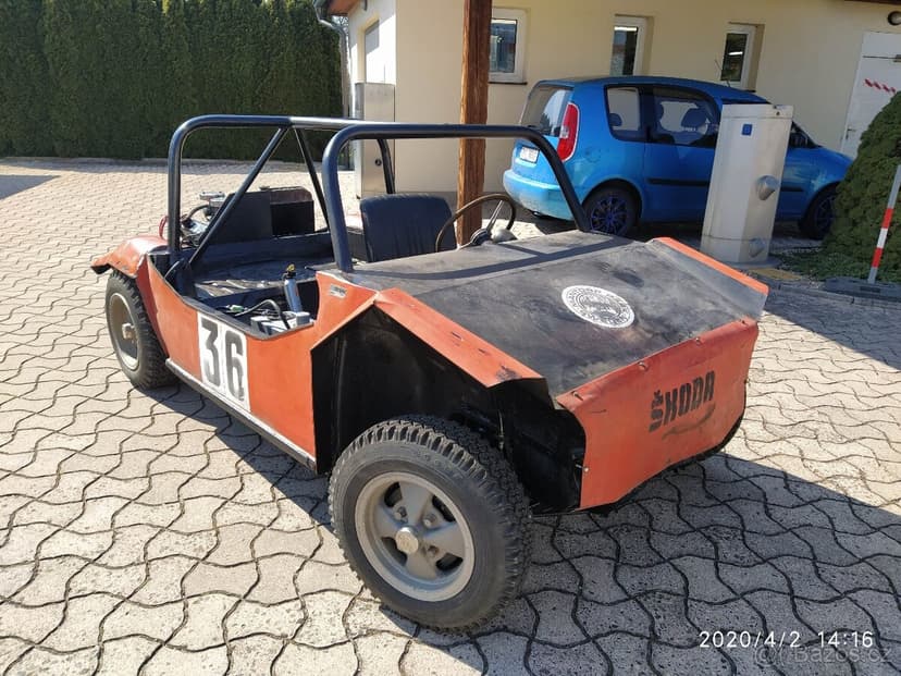 Závodní ŠKODA BUGGY - originál, rok 1970 Švédsko