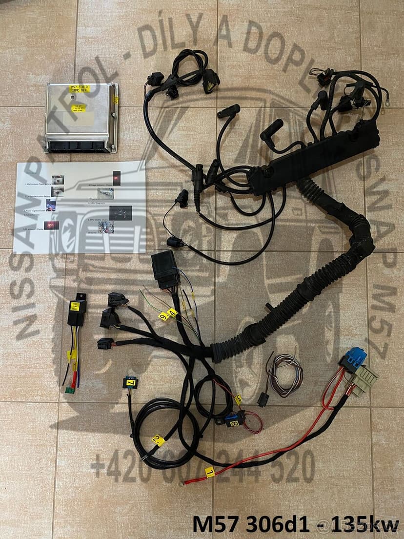 ELEKTRICKÝ SVAZEK M57 SWAP NISSAN PATROL + 6hp26x SVAZEK