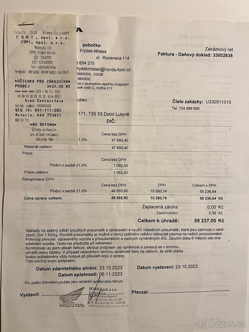 HONDA CB 750 HORNET | 2023 | PLNÁ VÝBAVA | TOP STAV