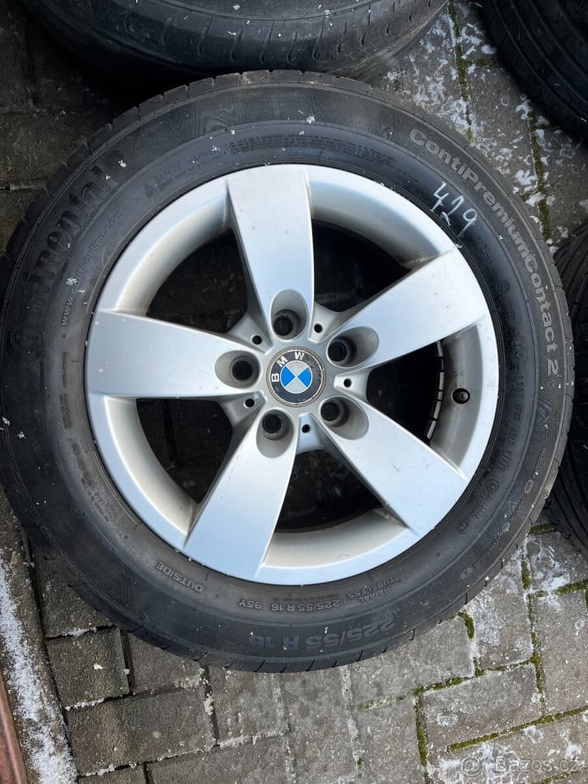 4x alu disky 5x120 R16, letní pneu
