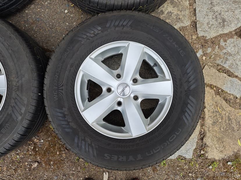 Letní sada 5,5mm - Pneu 245/70 R16 - Alu disky 5x139,7 R16
