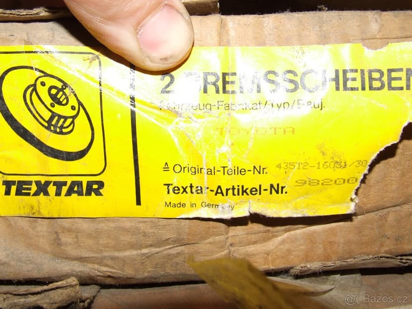 Prodám brzdové kotouče Toyota, Daihatsu, Nissan