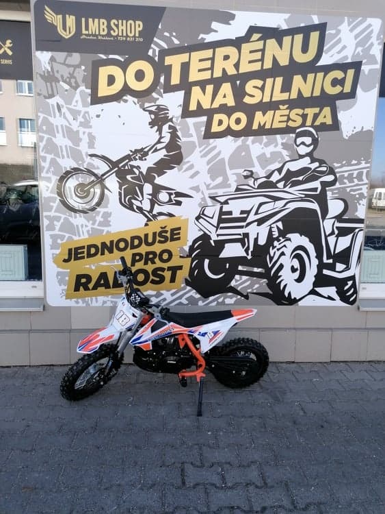 Pitbike Spirit 90 12/10 Automat Oranžová