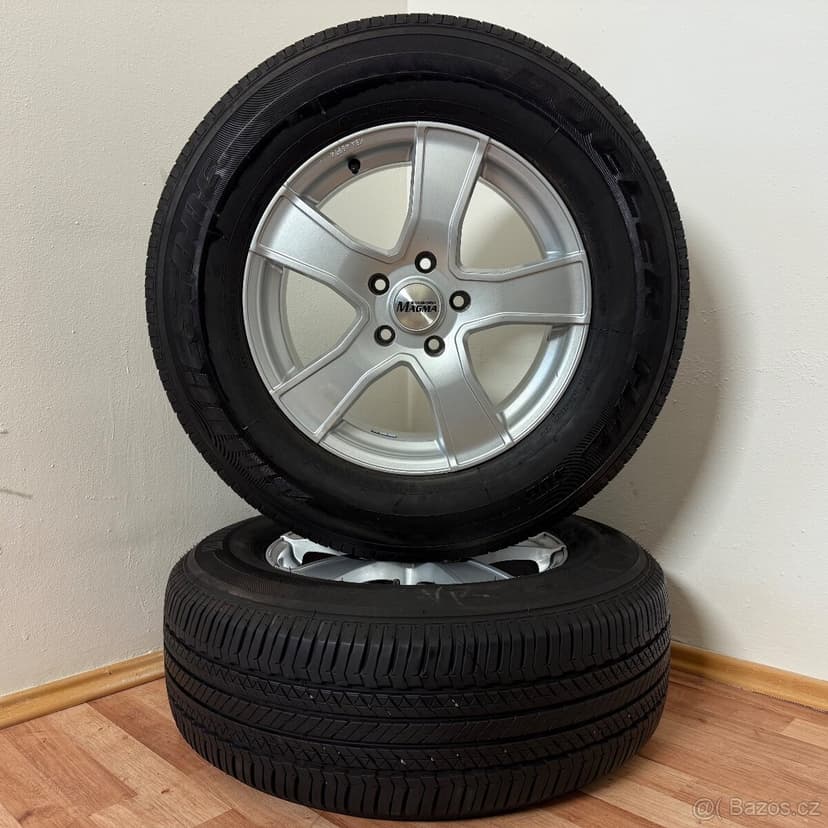 VW AMAROK 5x120 R17 ET50+LETNÍ 255/65R17 8/6,5mm