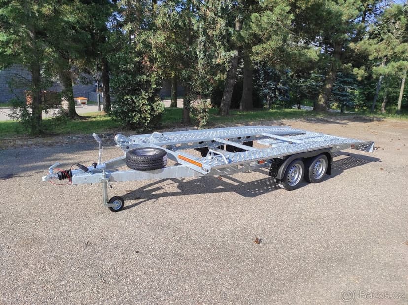Snížený vlek na auta, 450x210cm, 2700/510kg,130km, VDI2700