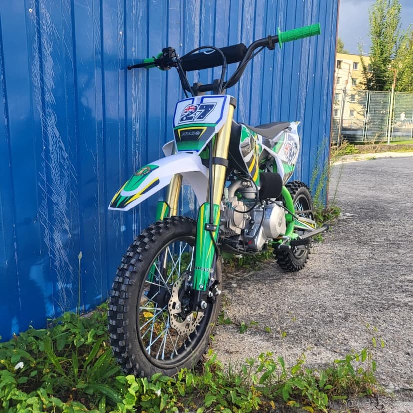 Pitbike APAQ 125ccm XB27 14/12 E-START poloautomat zelený