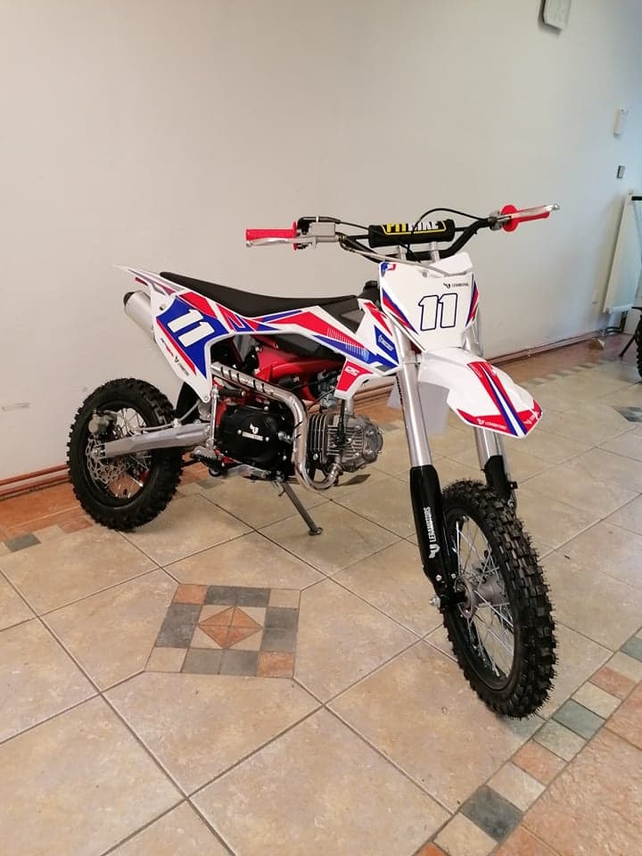 Pitbike Shark 125ccm 17x14 červená