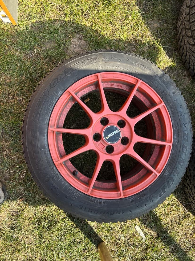 ALU kola R15 + zimní pneu