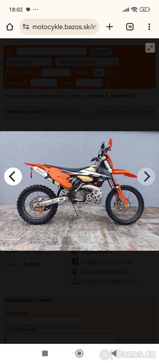 KTM Exc 300 2017