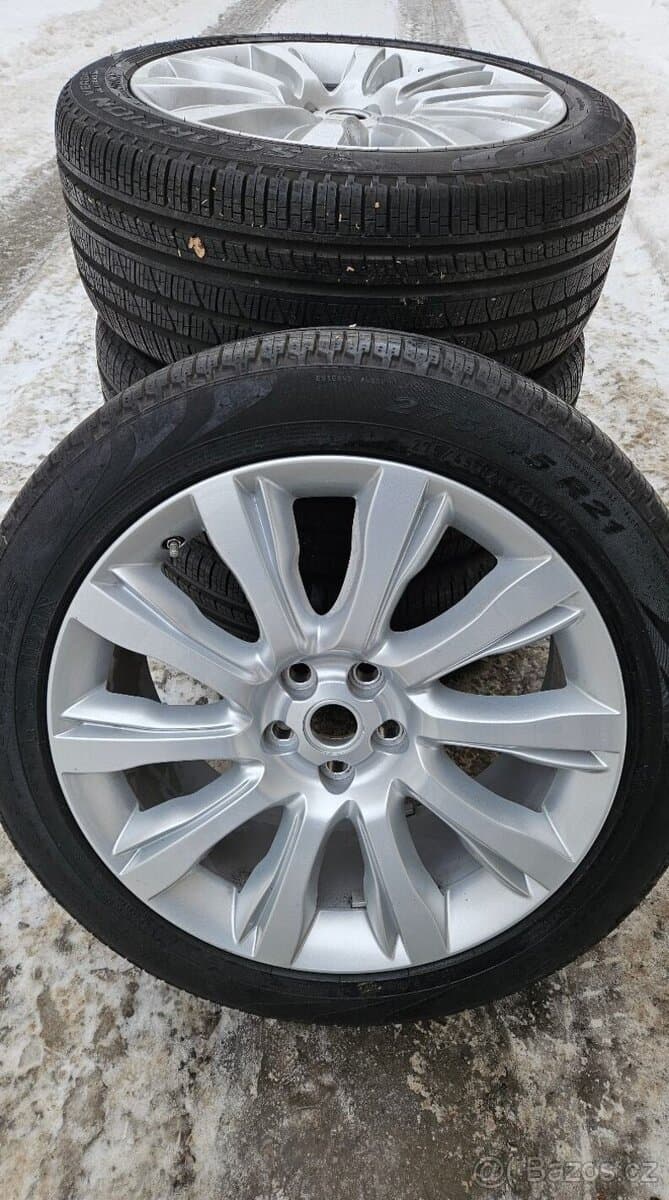 TOP ALU kola Land Rover 21" – 5×120, Pirelli 98 %