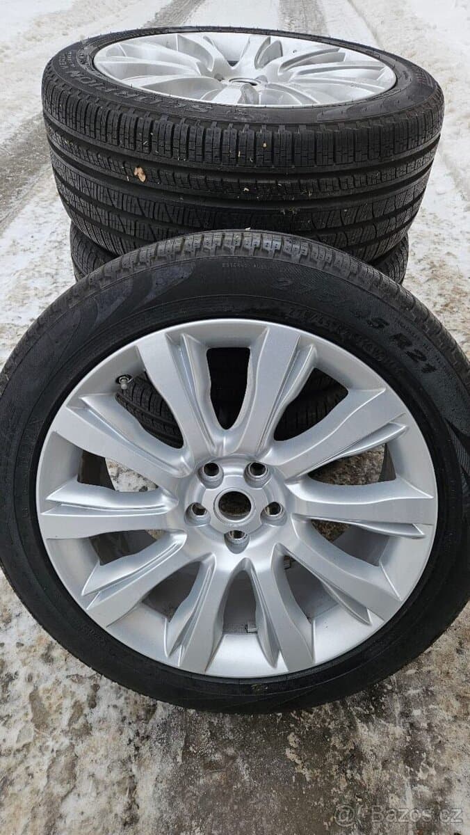 TOP ALU kola Land Rover 21" – 5×120, Pirelli 98 %