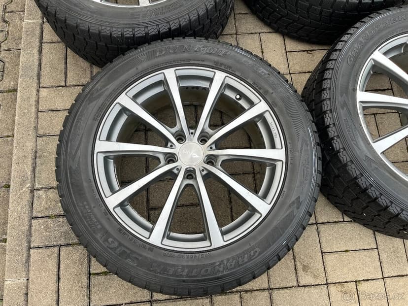 4 x alu disky 5x127 R20, zimní pneu 90%