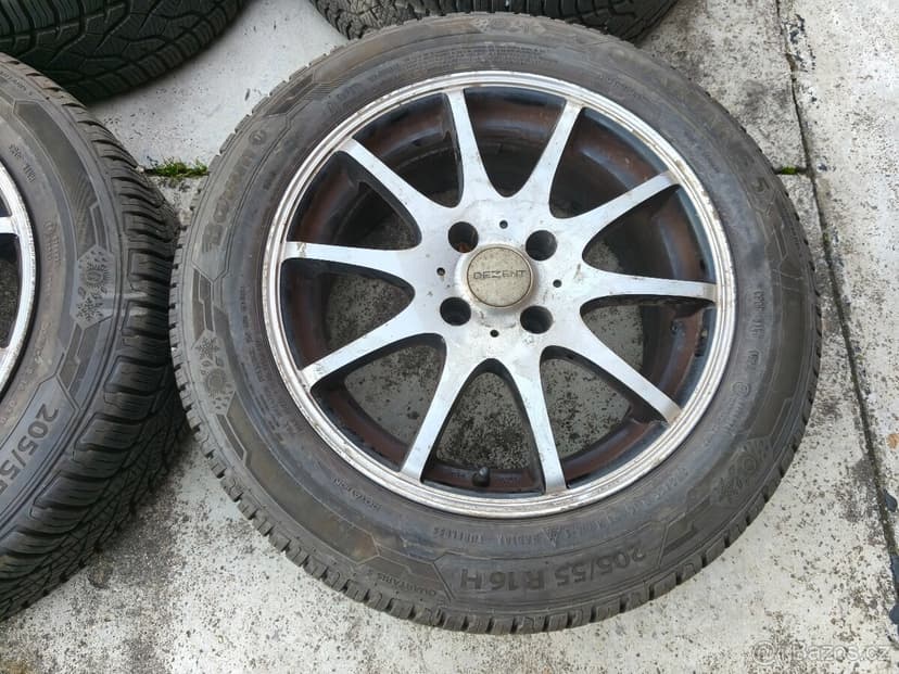 16" 4x108 al celoroční Citroen Peugeot + 205/55/16 nové
