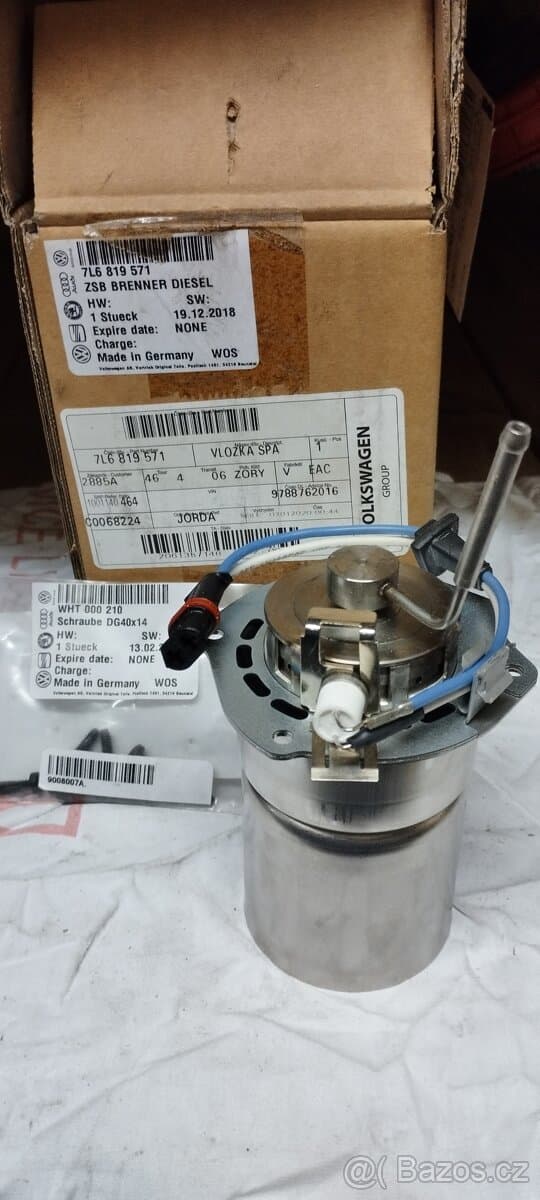 WEBASTO spalovací komora s žhavící svíčkou 7L6819571