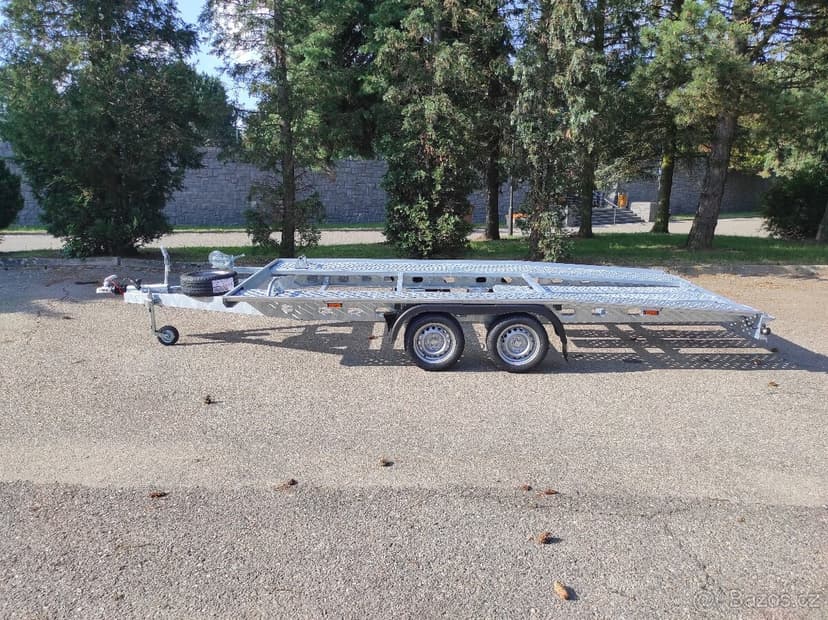 Snížený vlek na auta, 450x210cm, 2700/510kg,130km, VDI2700