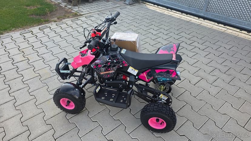 Dětská dvoutaktní čtyřkolka ATV Repti Nitro 49ccm růžová