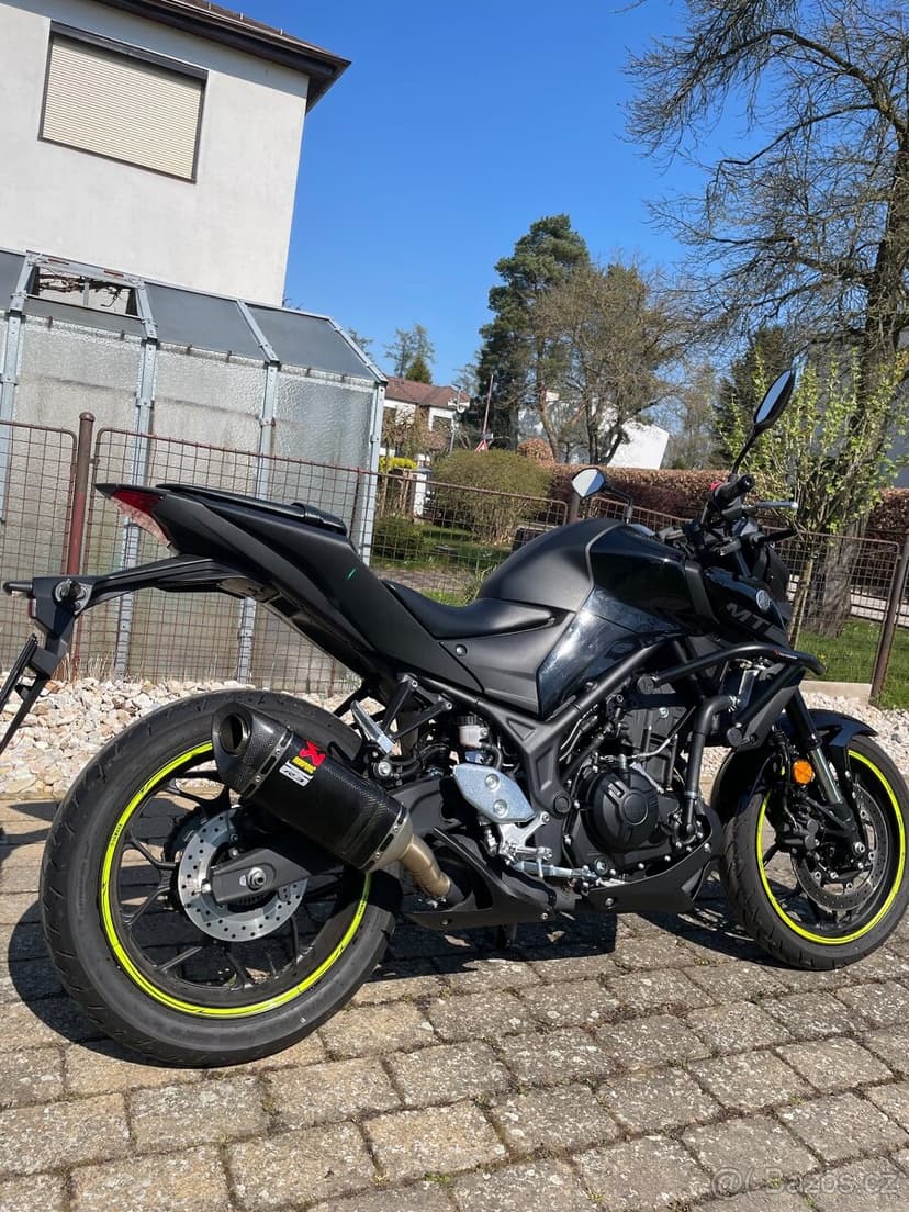 Prodám YAMAHA MT-03, rok výroby 2021, 31 kW (A2)