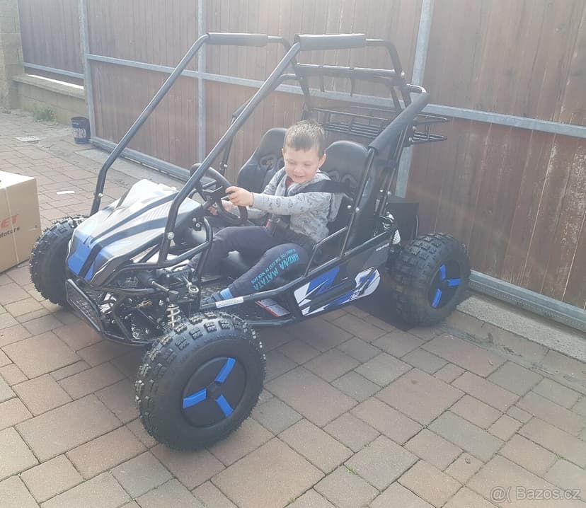 Dětská Bugina akumulátorová ECOBuggy až 2500W 60V 20Ah modrá