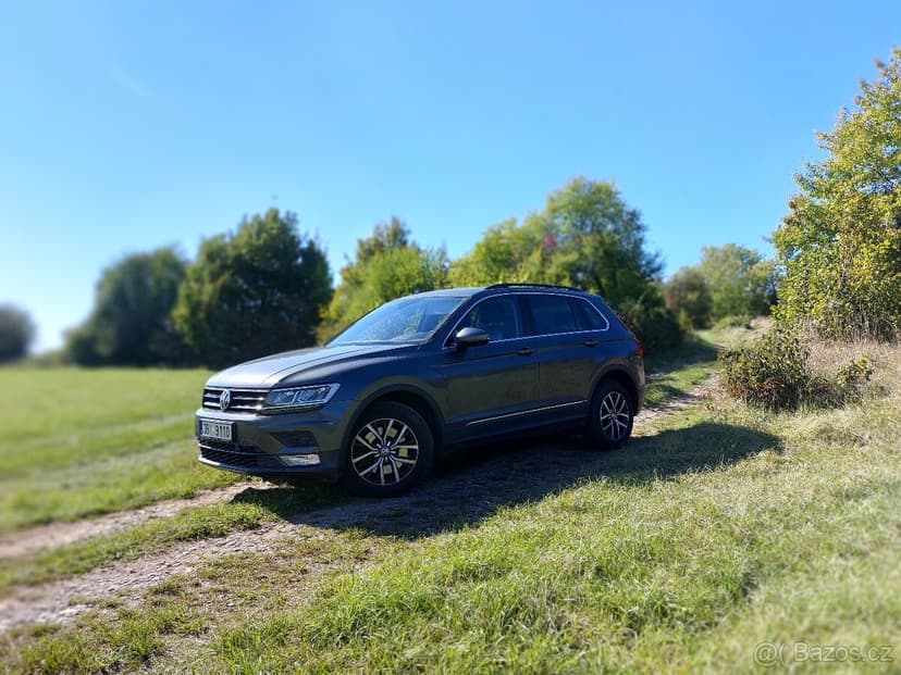 VW TIGUAN 2.0TSI 4x4 132kw 2017, man., tažné, kůže, full LED
