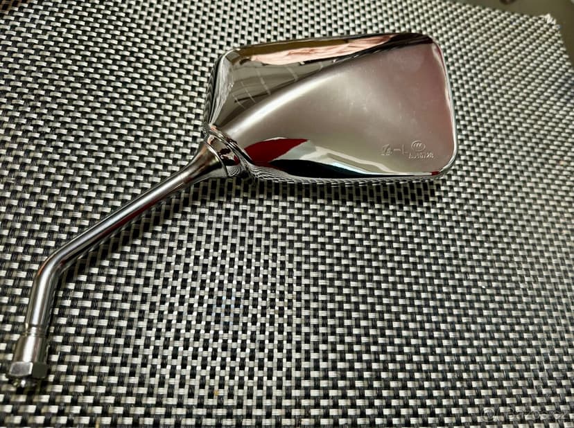 Celokovové chromované zpětná zrcátka motorka/chopper