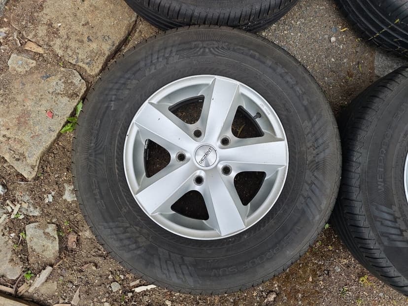 Letní sada 5,5mm - Pneu 245/70 R16 - Alu disky 5x139,7 R16