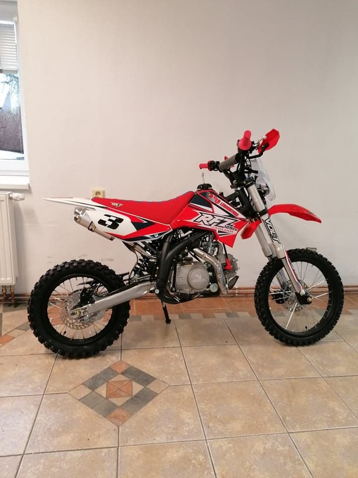 Pitbike By Apollo Jaguar 125cc 17/14 E-Start Červená