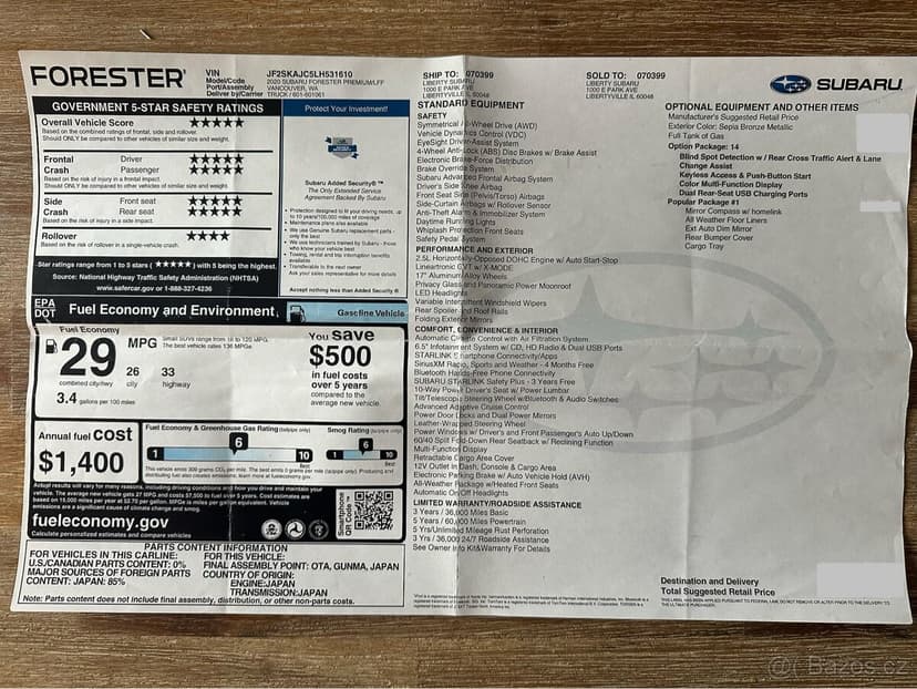 Subaru Forester 2020