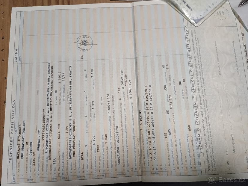 Odtahovy speciál , odtahovka Citroen Jumper 2.5 D