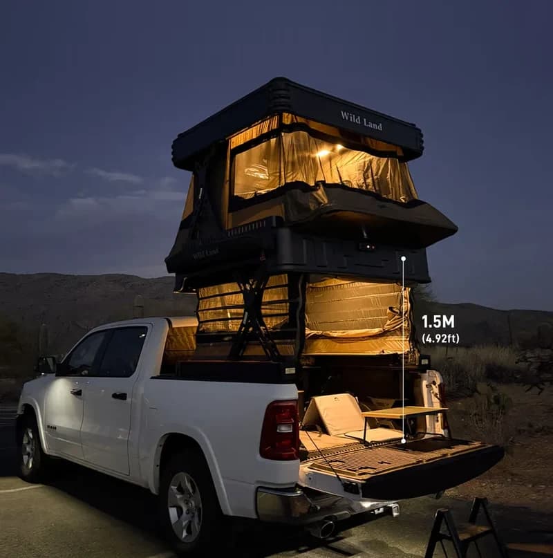 dvoupatrový elektrický autostan na Pickupy RAM, F150, Tundra