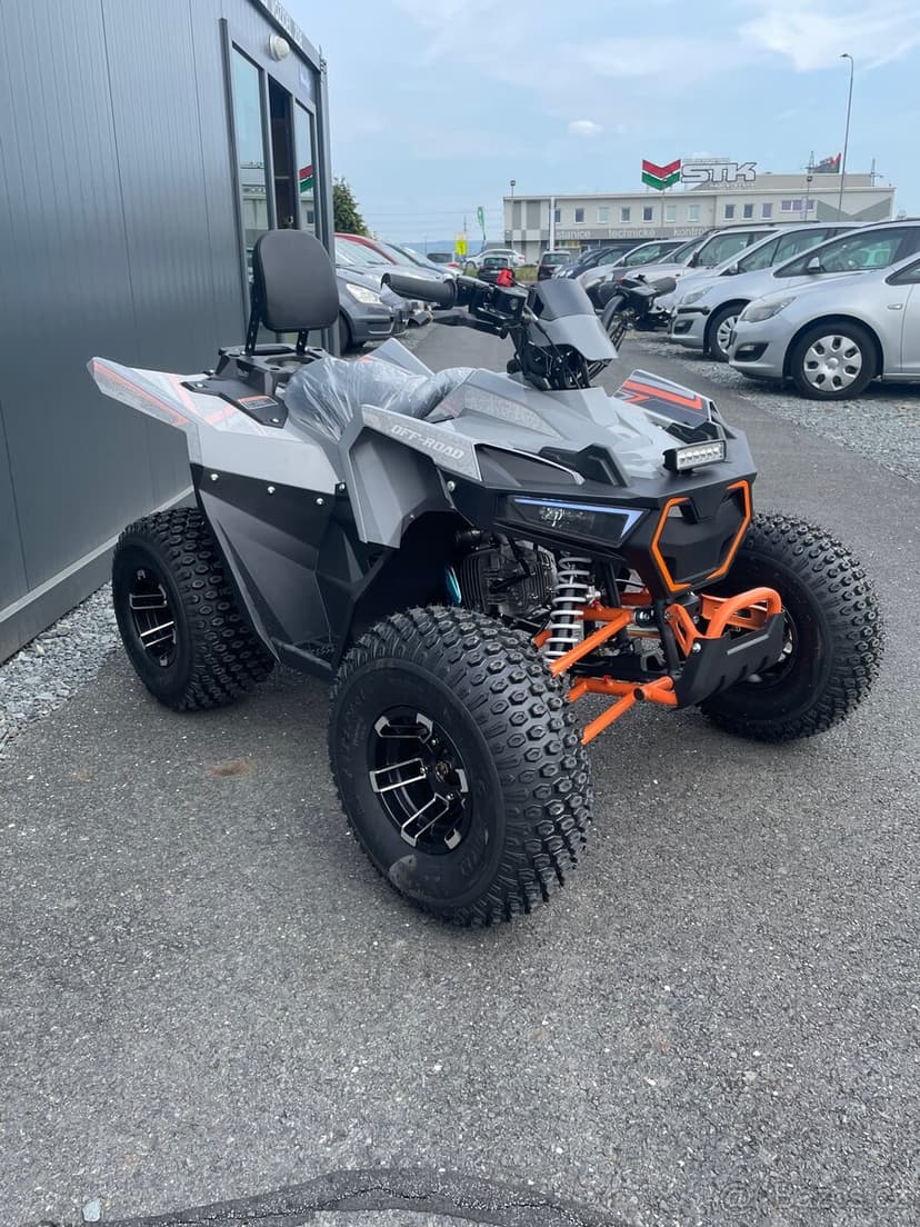 Dětská čtyřkolka FUN 125cc 3G8 - šedo oranžová model 2026