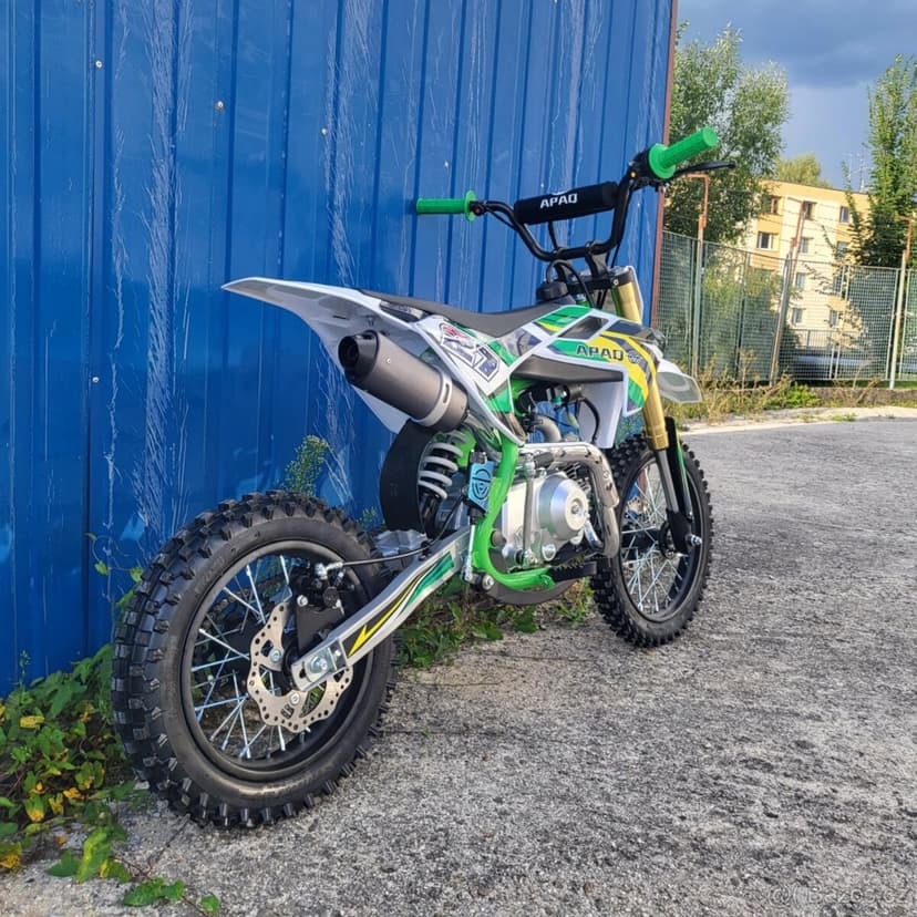 Pitbike APAQ 125ccm XB27 14/12 E-START poloautomat zelený
