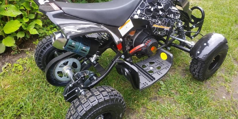 Nová modrá benzinová čtyřkolka 49ccm