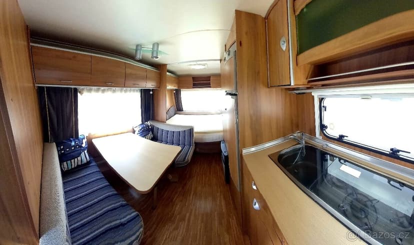 Karavan s palandami,vel.lednice Burstner Averso 500 TK 2008