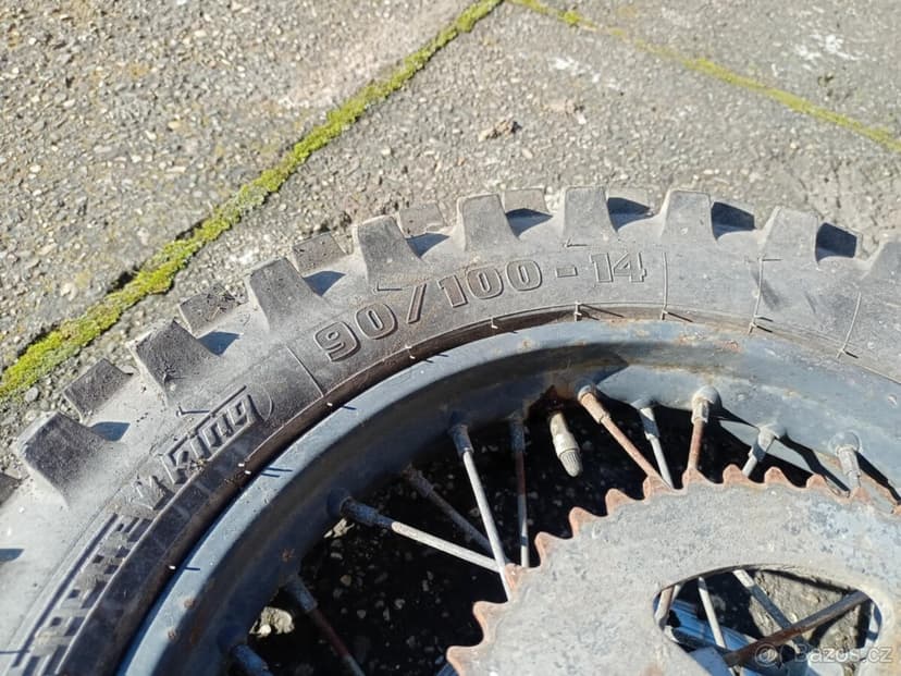 Kola a přední vidlice pitbike