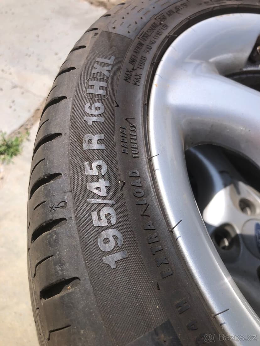 KOLA 4X108 195/45 R16 KRÁSNÉ ORIGINAL FORD