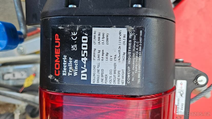 Naviják Come-up DV 4500 + držák Fitzel