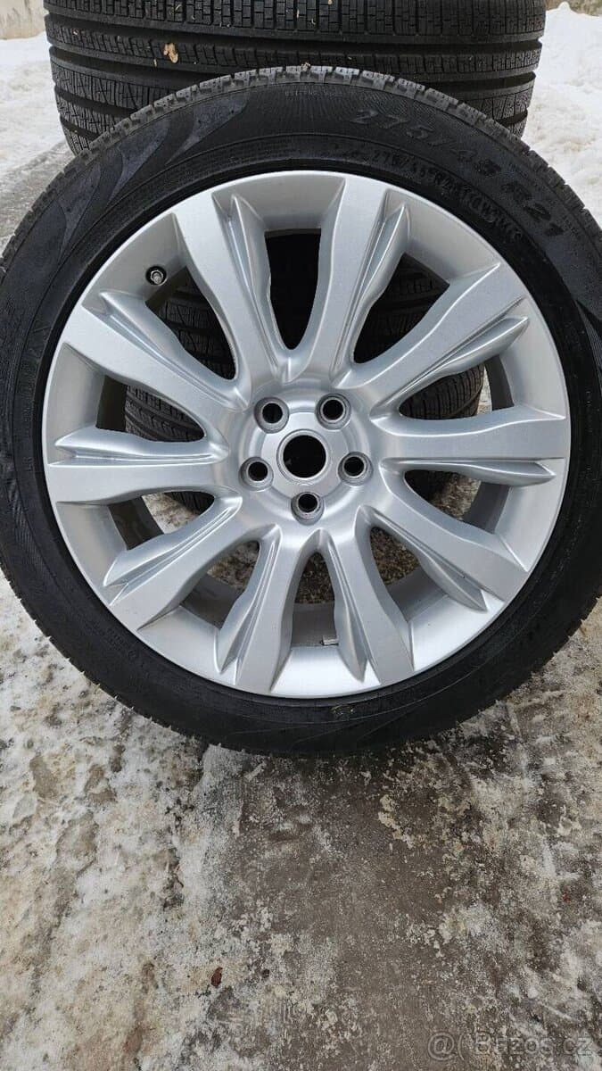 TOP ALU kola Land Rover 21" – 5×120, Pirelli 98 %