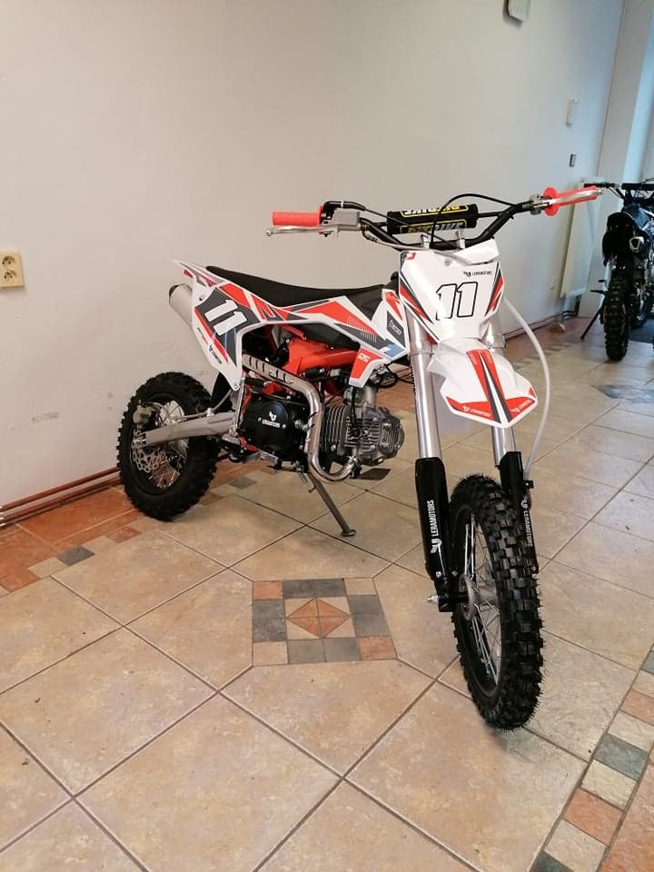 Pitbike Shark 125ccm 17x14 oranžová