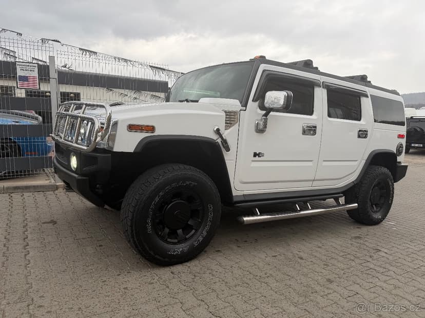 🇺🇸-Hummer H2 6.0 V8 VORTEC-WHITE-CHOME-FUNKCNI STAV-🇺🇸