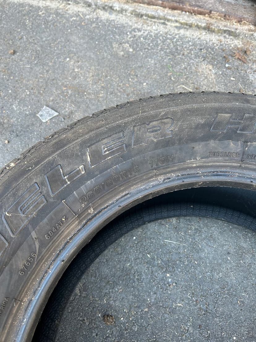 Sada letních pneumatik Bridgestone 265/60 R18 (8mm)