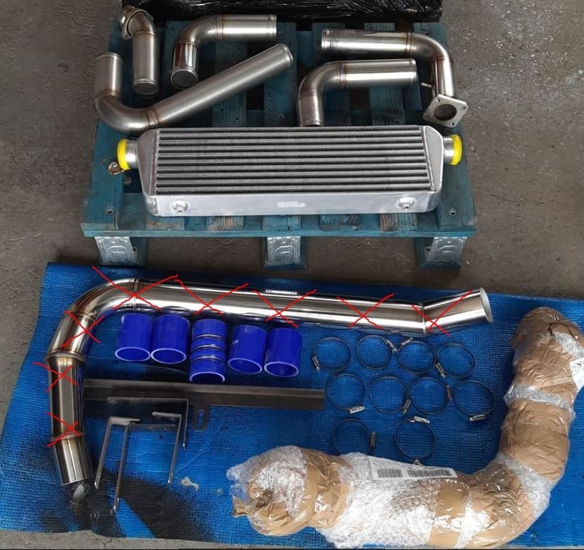 NISSAN PATROL M57 SWAP SADA PRO PŘEDNÍ UMÍSTĚNÍ INTERCOOLERU