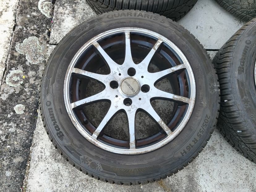 16" 4x108 al celoroční Citroen Peugeot + 205/55/16 nové