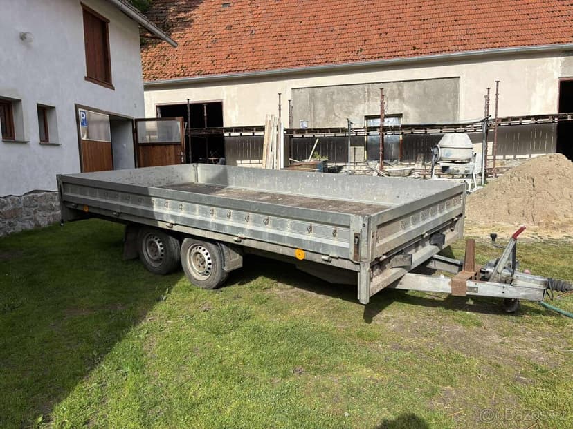 Vozik bržděný nákladní plato